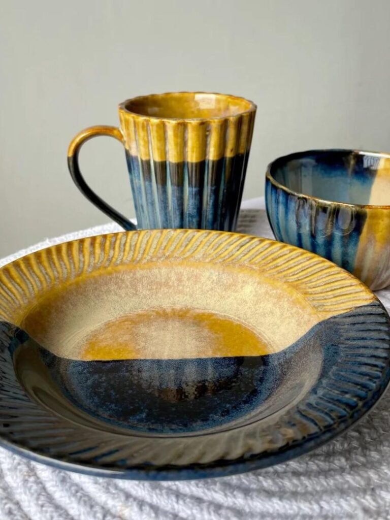 Town of Ceramics - TOC, Ceramic Breakfast set, Ceramic Bowl, Ceramic Mug, Ceramic Coffee Mug, Ceramic Pasta Plate,