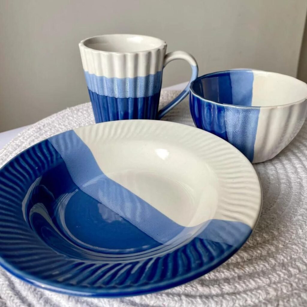 Town of Ceramics - TOC, Ceramic Breakfast set, Ceramic Bowl, Ceramic Mug, Ceramic Coffee Mug, Ceramic Pasta Plate,