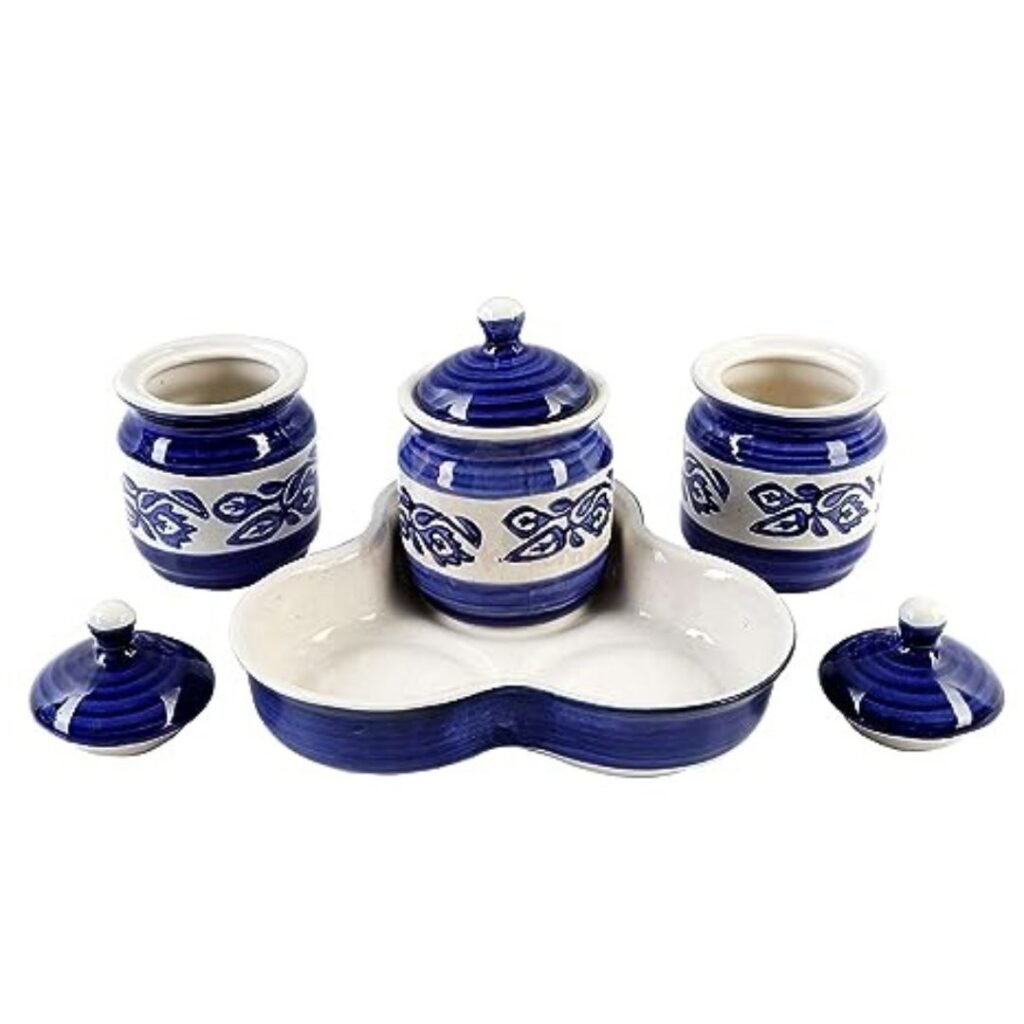Town of Ceramics - TOC, Ceramic Pickle Jars, Ceramic Jars, Ceramic Achaar Jars, Ceramic Store Jars