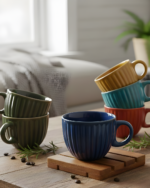 Glazed Tea Cups - Set of 2