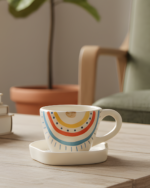 Sun Hand Painted Cup & Saucer Set