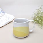 Yellow White King Sized Mug - Image 2