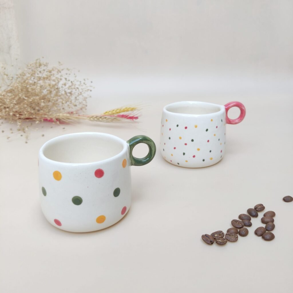 Polka Small Big Pop Mug - Set of 2 - Image 1