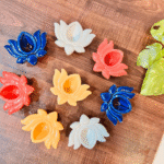 Assorted Lotus Ceramic Diya