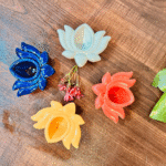 Assorted Lotus Ceramic Diya - Image 2