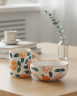 Orange Grove Mug & Bowl Set