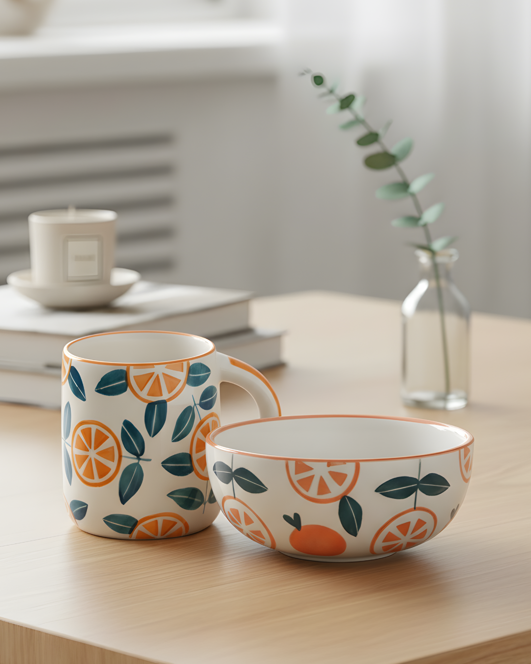 4 Orange Grove Mug & Bowl Set - Image 1