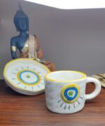 Evil Eye Brew Cup & Saucer - Image 3
