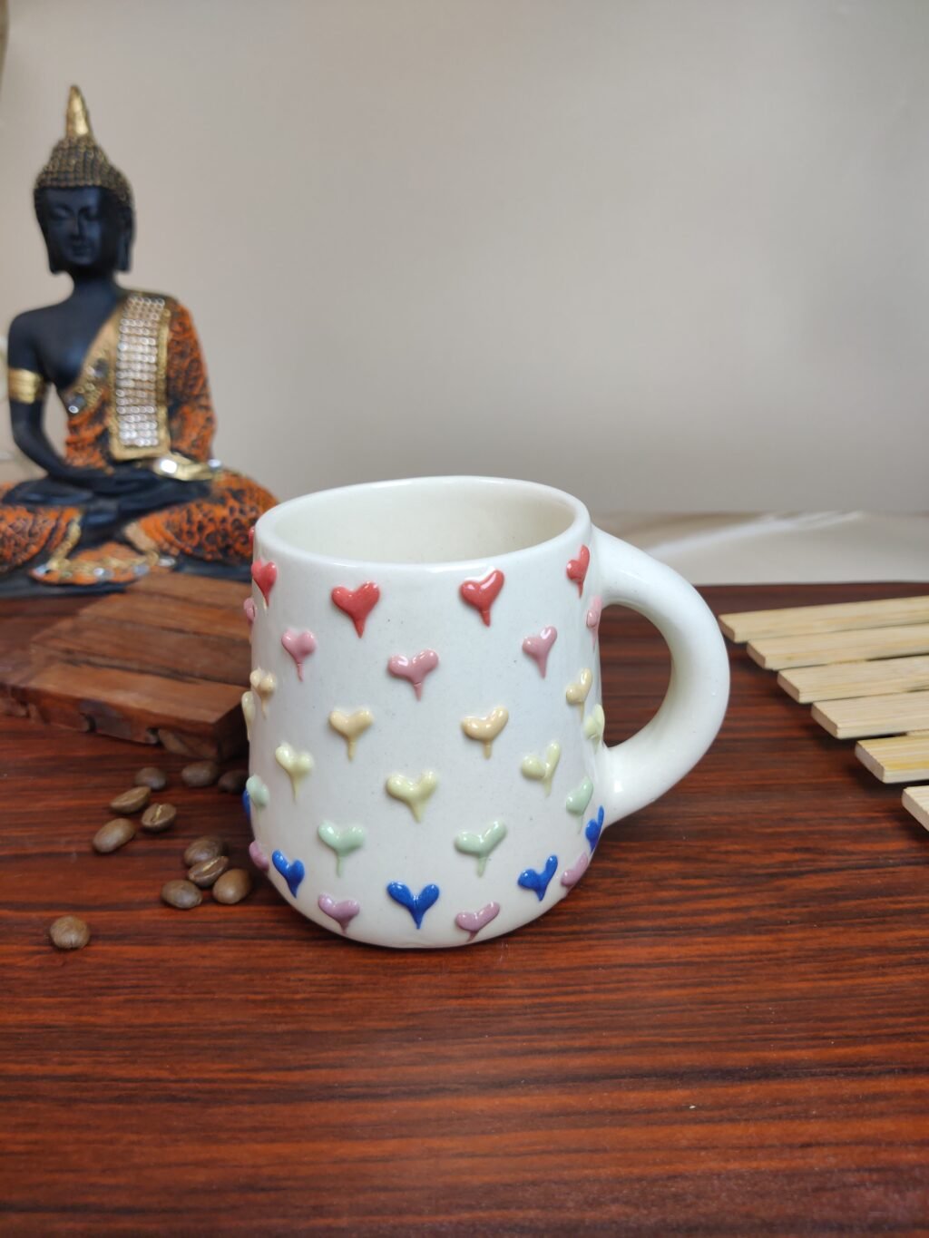 3D Big Colored Heart Mug - Image 1