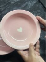 Heartful Pink Pasta Plate - Image 2