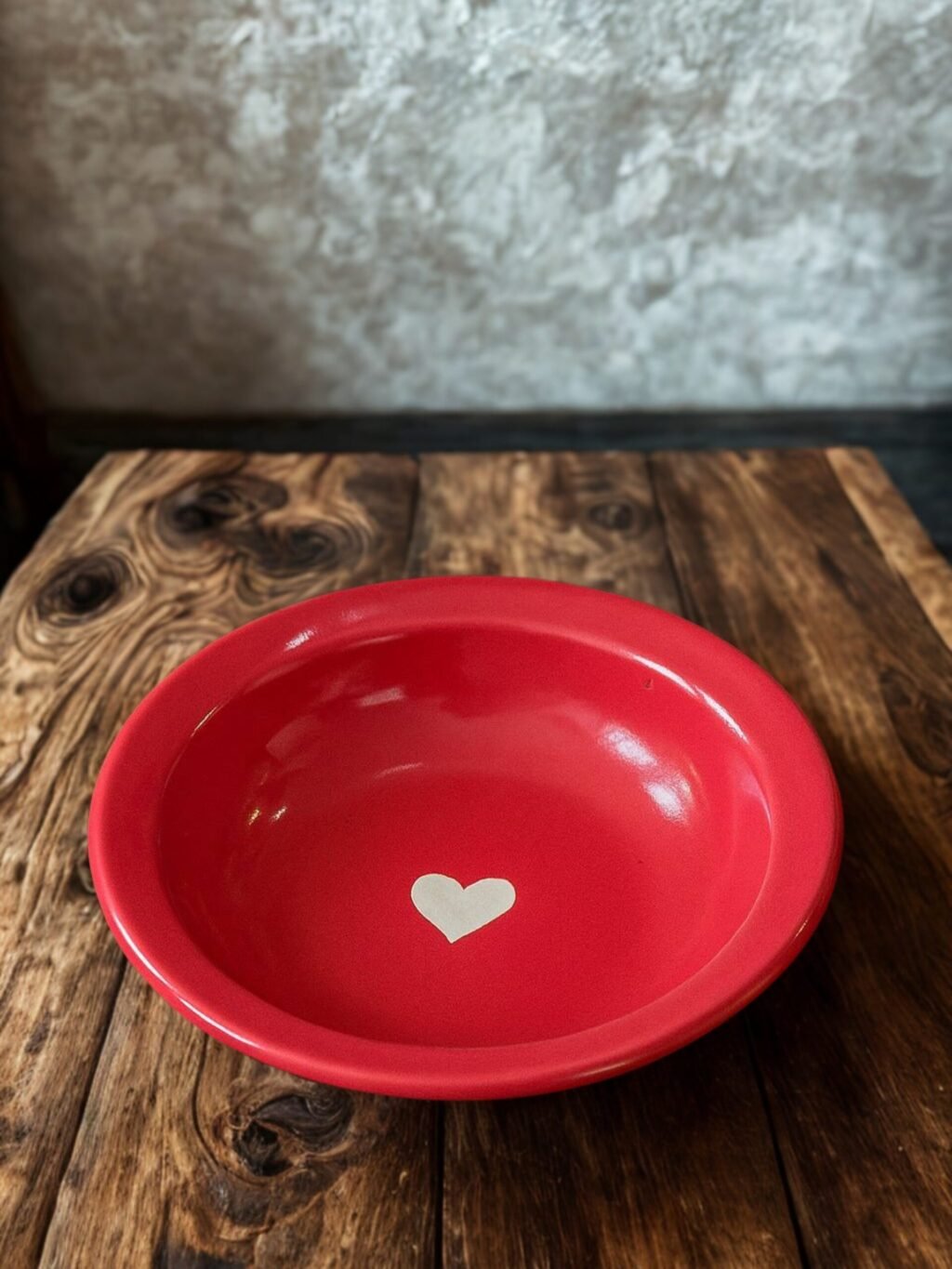 Heartful Red Pasta Plate - Image 1