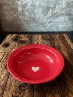 Heartful Red Pasta Plate