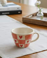 Checkered Heart Cup