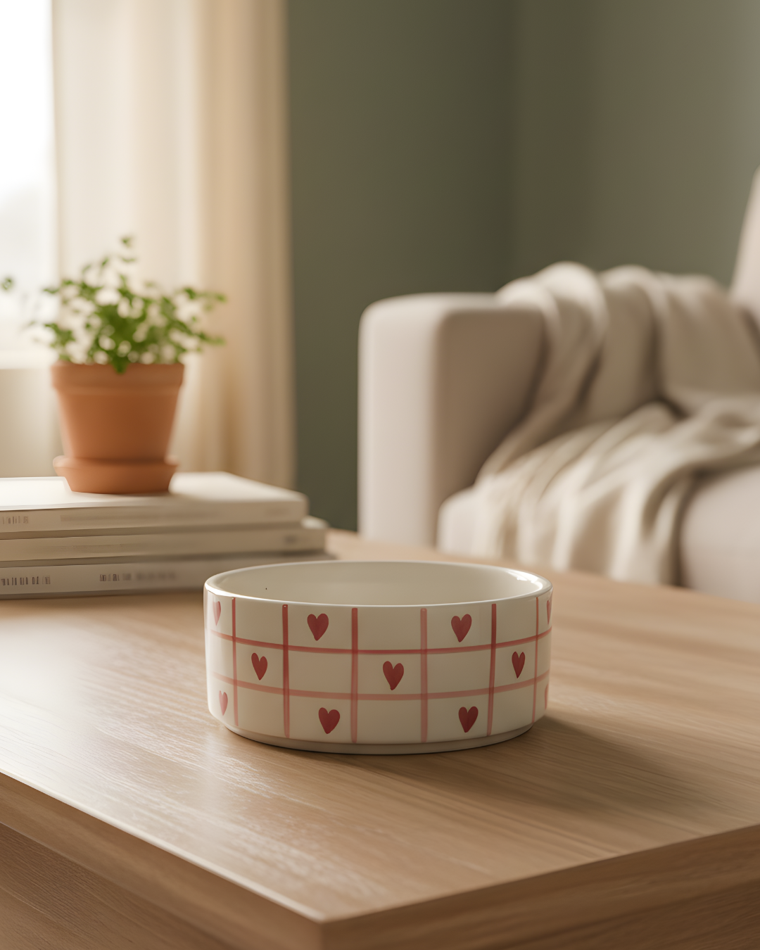 16 Adorable Heart Snack/Salad Bowl - Image 1