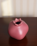 Red Pomegranate Shaped Vase - Image 3