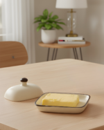 Elegant White Butter Stand