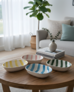 A Striped Snack Bowls
