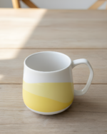 Yellow White King Sized Mug