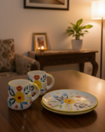 Colorful Bloom Breakfast Set of 4