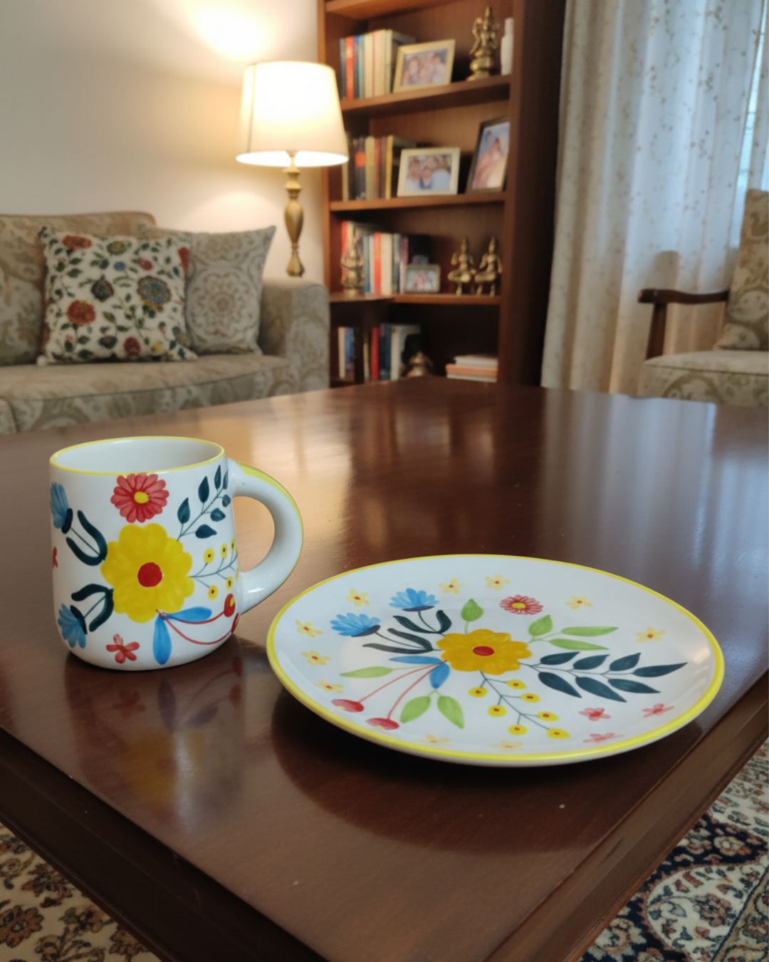 Untitled design (19) Colorful Bloom Breakfast Set of 2 - Image 1