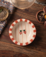 Strawberry Check Pasta Plate - Image 3