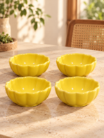 Yellow Icecream Bowl - Set of 4 - Image 2