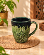 Green Leaf Mug Set of 2 - Image 2