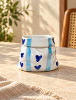 Blue Heart Sack Mug