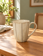 Rustic Mug & White Bowl Combo Set of 3 - Image 3