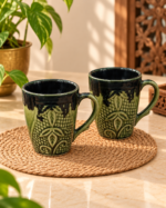 Green Leaf Mug Set of 2 - Image 3